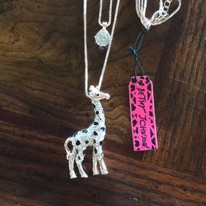 Betsey Johnson Gold Giraffe Necklace